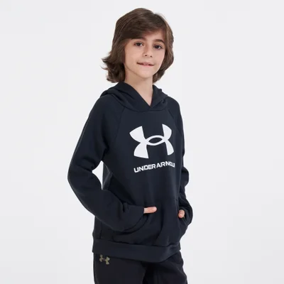UNDER ARMOUR Kids' UA Rival Fleece Big Logo Hoodie